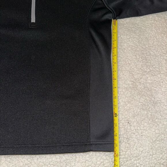 Spyder Outbound Quarter Zip Athletic Thermal Black Jacket Mens Medium EUC - Picture 10 of 12